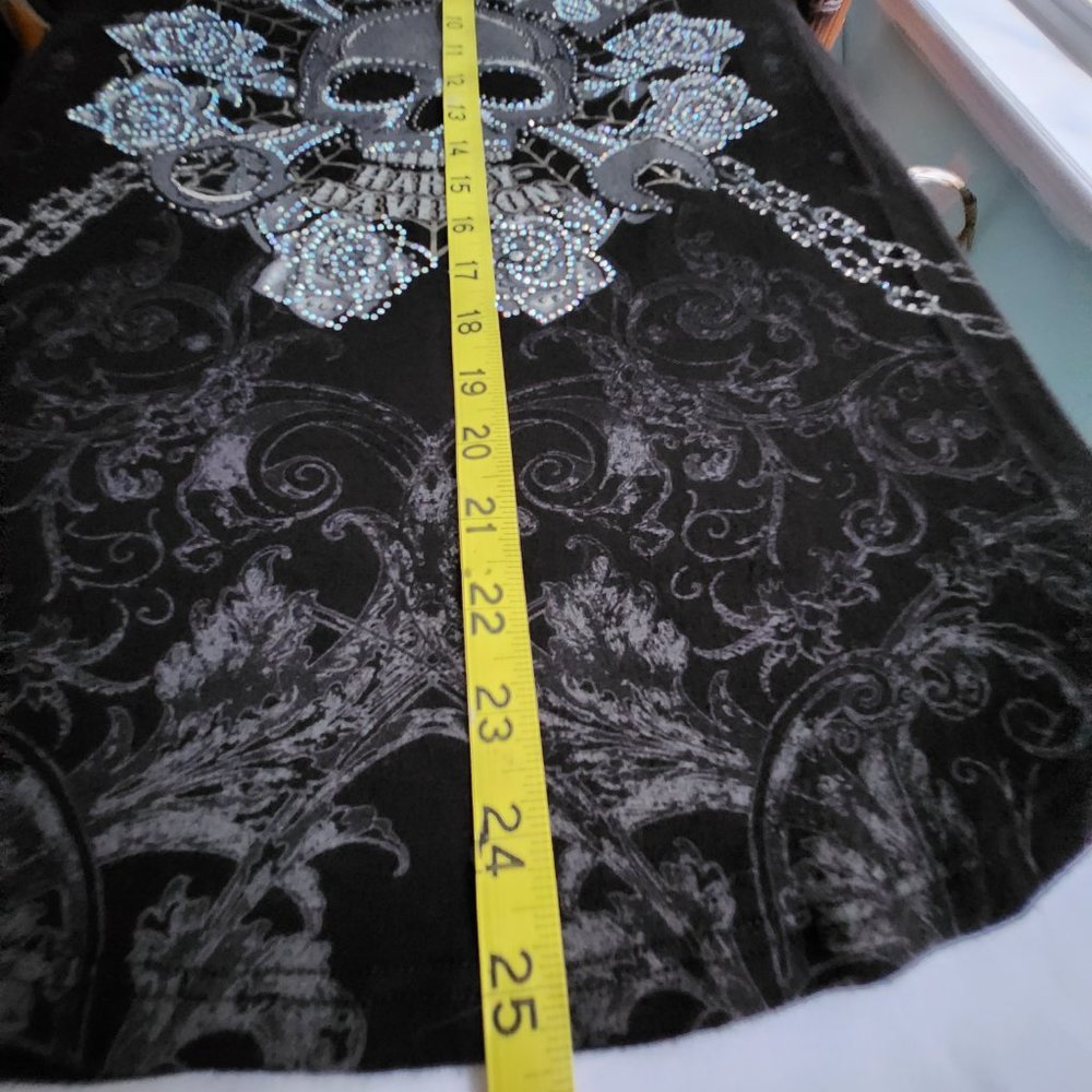 Harley Davidson Women's Long Sleeve Black Lace Top Size M - Picture 8 of 8